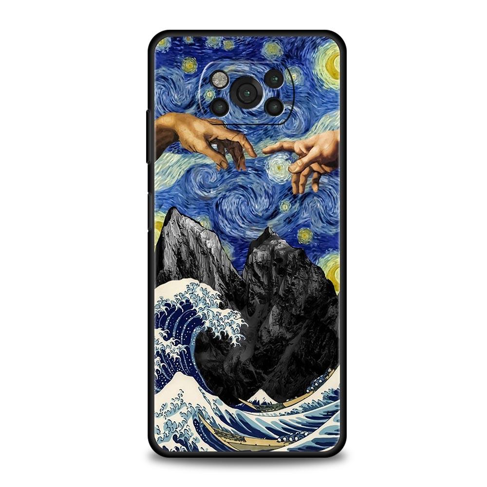 Art Aesthetic Van Gogh Starry Case For Xiaomi Poco X4 X3 NFC F3 M3 M4 Mi Note 10 12 11 Ultra 11T Pro 10T Lite 9T 11i 11X Cover