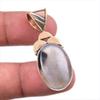 Подвеска из натурального ботсванского агата из стерлингового серебра 925 пробы в двухцветном исполнении 1,50 дюйма e7e50