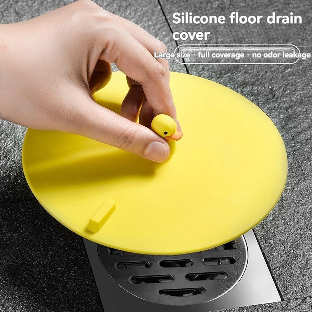 Anti-insect Floor Drain Cover Anti Odor Water Stopper Cute Sink Mat  for Toilet Shower Sewer