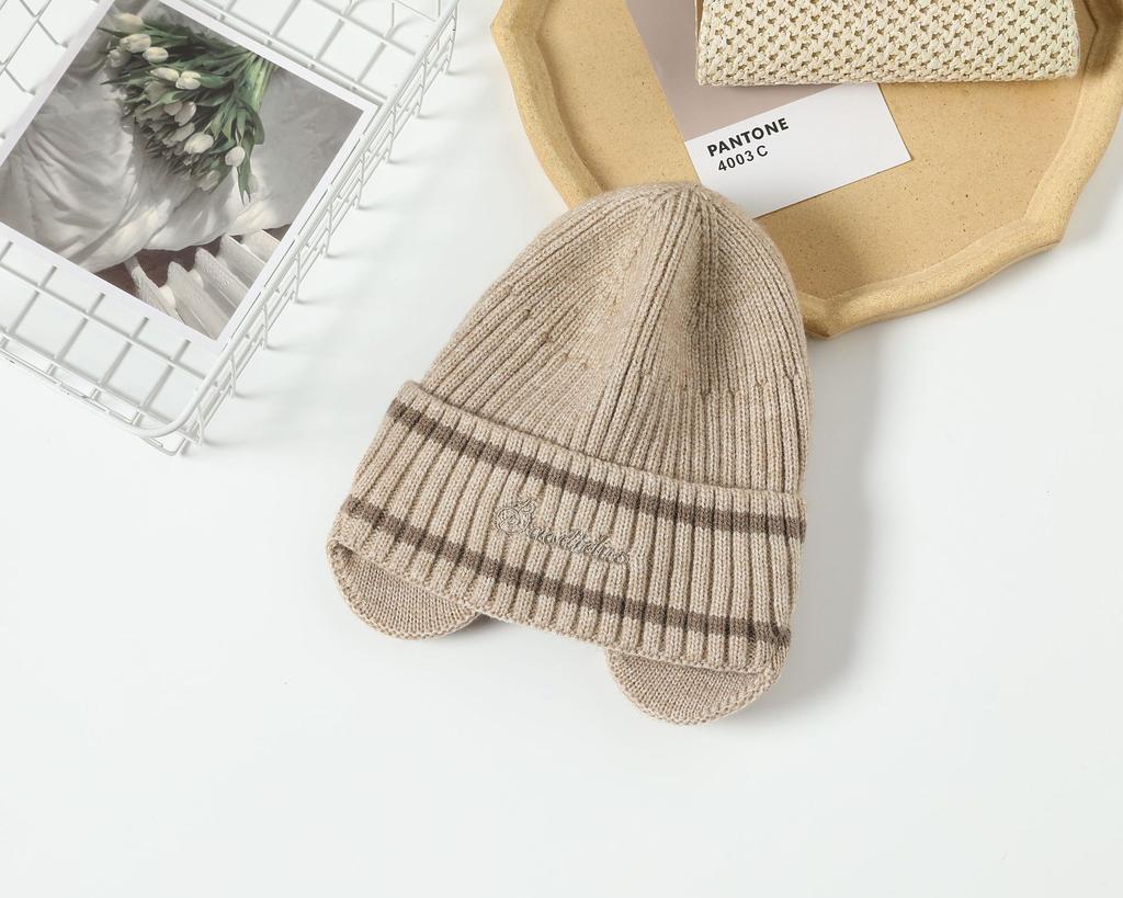 Осенне-зимняя вязаная шапка с надписью «Ухо защитное», флисовая, утепленная, для верховой езды, ветрозащитная, теплая, шерстяная, модная, холодная шапка