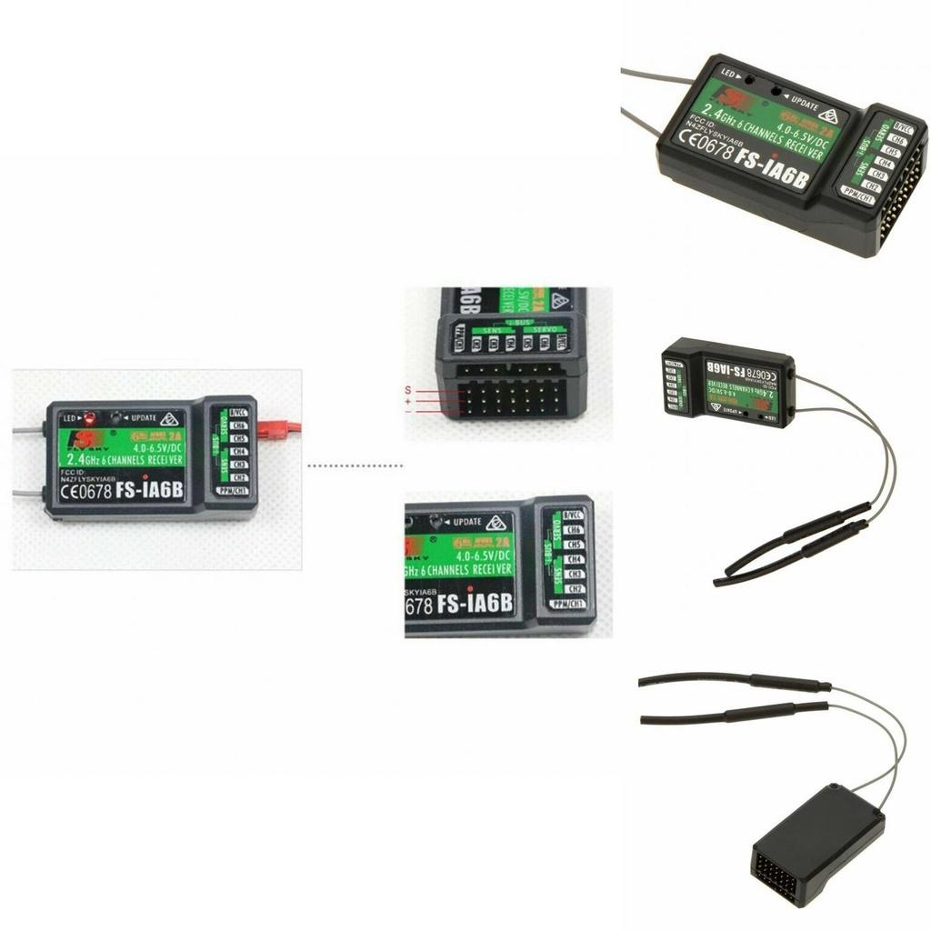 Flyskyt6 I6 2.4g Fs-ia6b6 Приемник Для RC Модели Пластиковый Материал 6 Канальный Пульт Управления