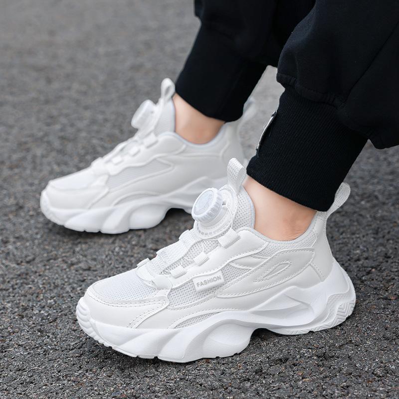 Детские трендовые удобные кроссовки для бега на мягкой подошве, студенческие модные повседневные дышащие спортивные кроссовки для мальчиков и девочек