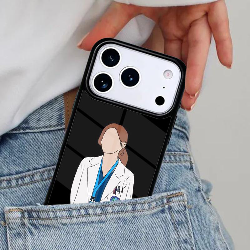 Cartoon Medicine Doctor Nurse Bumper Phone Case for iPhone 16e 15 14 13 12 17 Pro Max Plus Air 17pro Cover Coque