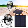 5 Вт солнечная панель с портативным охлаждающим вентилятором фотоэлектрическая солнечная панель набор для теплицы солнечная панель вентилятор портативный вентилятор