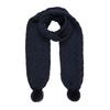 Lovella IV Chunky Cable Knit Pom Pom Scarf