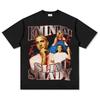 Графическая футболка Eminem Slim Shady Унисекс Оверсайз Мягкий Хлопок Смелый Поп-рэп Мода Стиль Y2K Короткий Рукав Повседневная Футболка