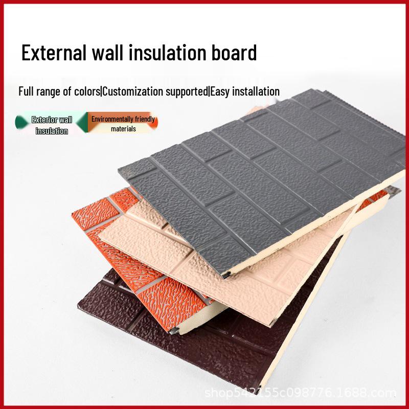 Polyurethane Insulated Decorative Exterior Wall Panel for Light Steel Villa
