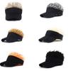 Hop Cotton Outdoor Sports Short Melon Skullcap Golf Beanie Hat Rock And Roll Cap Wig Baseball Cap