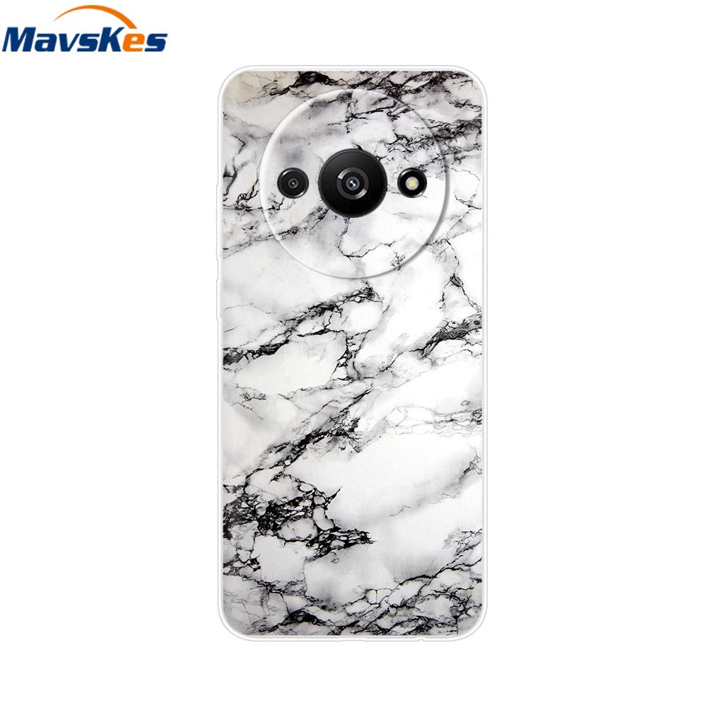 For Xiaomi Redmi A3 2024 Case Transparent Cute Soft Silicone TPU Coque Funda For RedmiA3 A 3 4G Phone Cover Clear Capa 6.71''