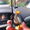 Крутая подвеска в виде пингвина на автомобиль, забавная подвеска в виде пингвина на автомобиль, подвеска на зеркало заднего вида, симпатичное украшение в виде пингвина на автомобиль