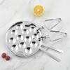 Lightweight Snail Plate Set Stainless Steel Snail Dishes With Tong Fork Easy To Clean Dining Set