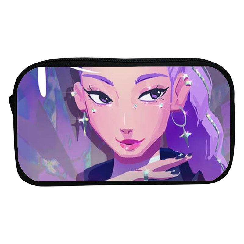 Kpop Охотники на демонов Студенческий пенал Мультяшный Вместительный пенал Канцелярские принадлежности Сумка для хранения косметики для девочки Подарки