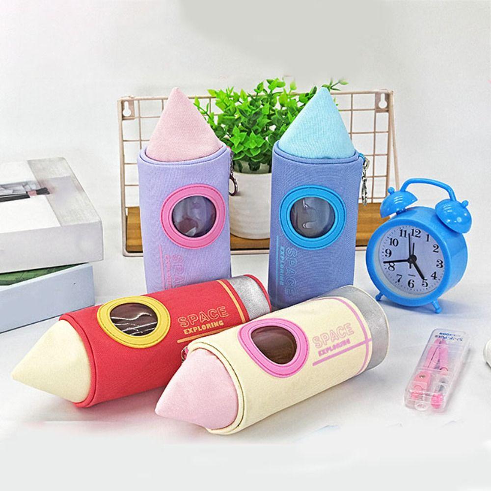 Cute Cartoon Pencil Case Cartoon Pencil Shape Pencil Cases Durable Lovely Pen Bag Student