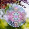 10 Inch Colorful Metal Wind Spinner with 360 Degree Rotation for Garden Balcony Patio Decor Vibrant Outdoor Hanging Ornament In Multi Colors