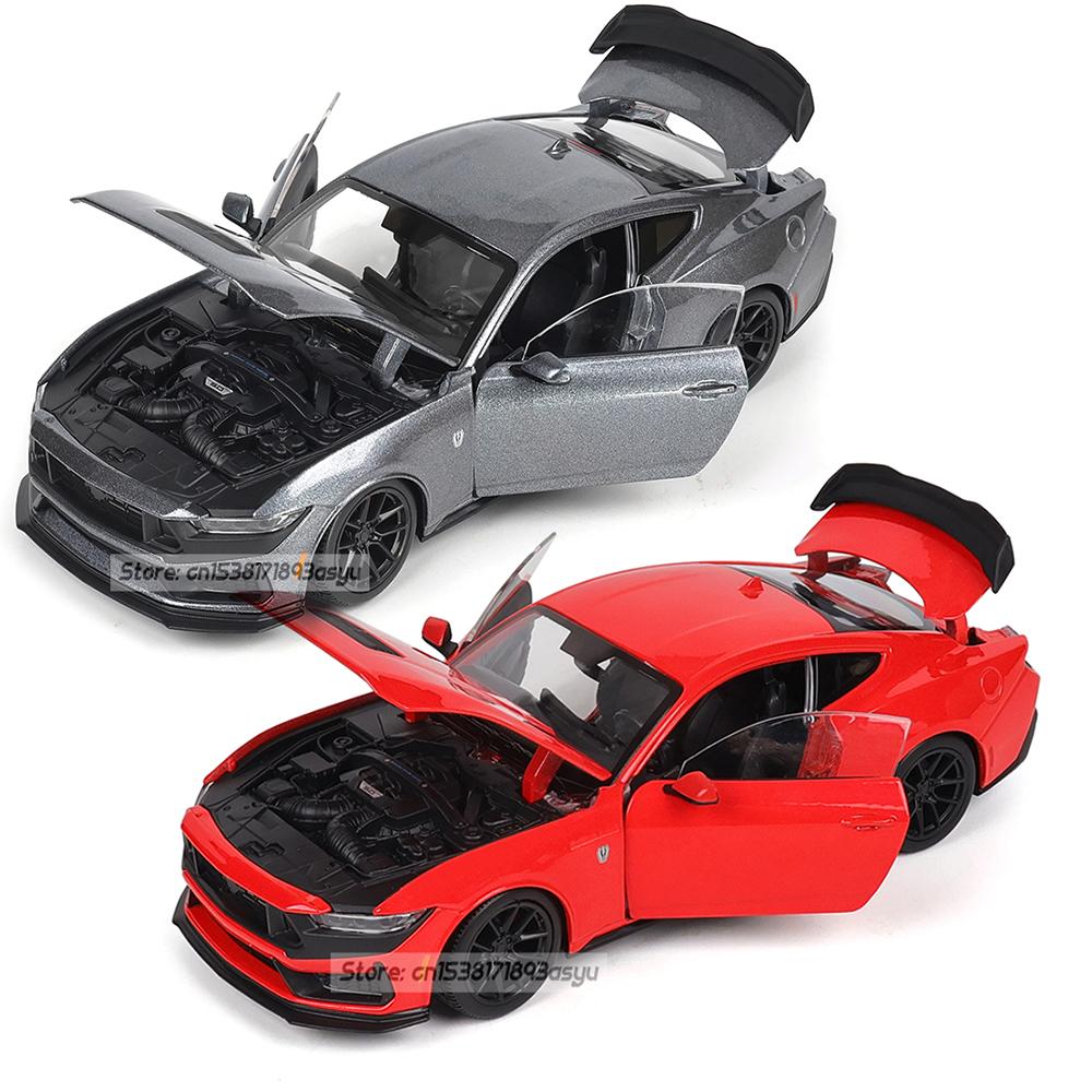 Майсто 1:24 2024 Ford Mustang Dark Horse литой автомобильный модельный ремесленный декор коллекция игрушечные инструменты подарочные модели