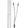 Durable Useful Universal Headphone Audio Cable Earphone Microphone Splitter Earphone Adapter Cord