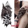 Fake Skull Tattoo Male Lion Wolf Tiger Snake Waterproof Tattoo Sticker Arm Art Fake Tattoo Male
