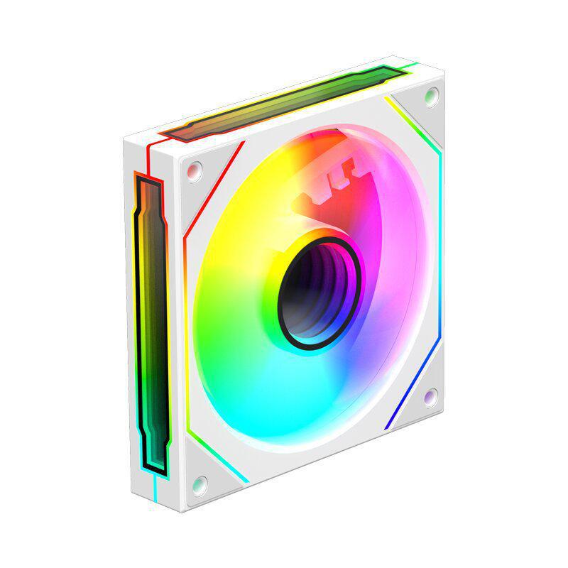 Prism 6Pro 3-Mirror ARGB Fan: 5V 3-Pin, Sync Control, Silent Operation, Colorful LED, Desktop PC Chassis