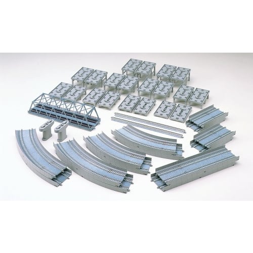 TOMYTEC Набор рельсов TOMIX N Gauge, Набор эстакады для двухпутного движения, Схема HC 91074, Принадлежности для модельной железной дороги