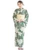 SOUBIEN Floro Yukata Set and Geta Free Shinonome Western Flower and Cream Women's 3-Piece (Yukata, Half-Width Obi, Sandals), Size, Design,