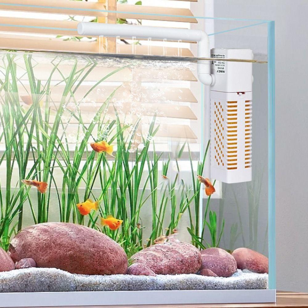 USB Погружной Аквариумный Фильтр Бесшумный Аэратор Создатель Волн Аквариумный Внутренний Фильтр Аквариум