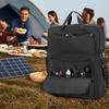 Сумка для солнечной панели Двухслойная дорожная сумка для солнечной панели Портативный водонепроницаемый мягкий нейлоновый органайзер с несколькими карманами и плечевым ремнем