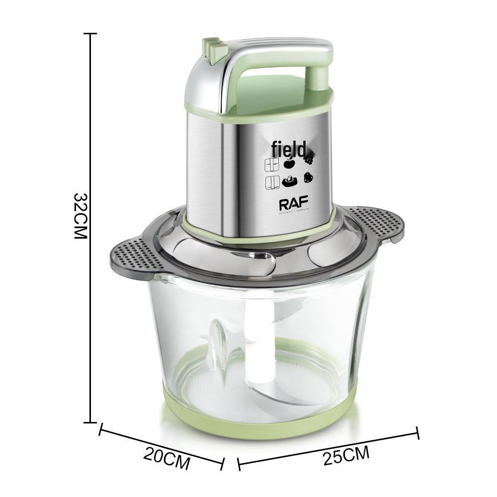 RAF Multi-Functional Electric Meat Grinder & Food Processor with Glass Jar