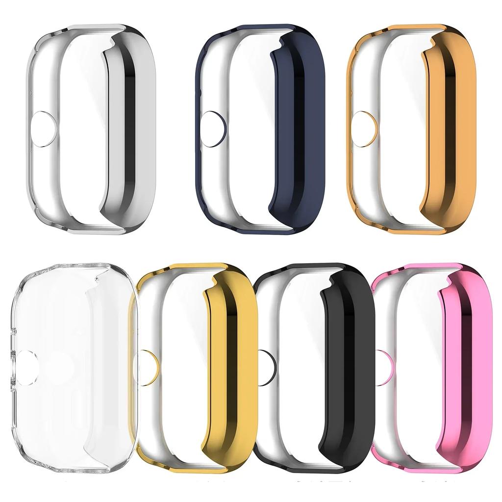 Защитный чехол для Xiaomi Redmi Watch 4, мягкий ТПУ протектор экрана, полный защитный корпус-бампер с покрытием для Redmi Watch 4, аксессуары