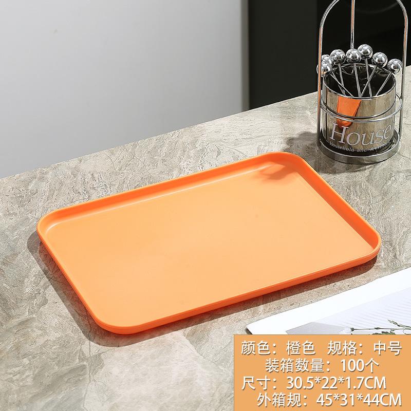Chong Gu Wheat Straw Plastic Tray Thickened Anti-Drop Fruit Plate Stall Kindergarten Special Plate High Value