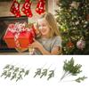50Pcs Green Artificial Pine Branches DIY Crafts Wreath Christmas Decorations Wreath Decoration