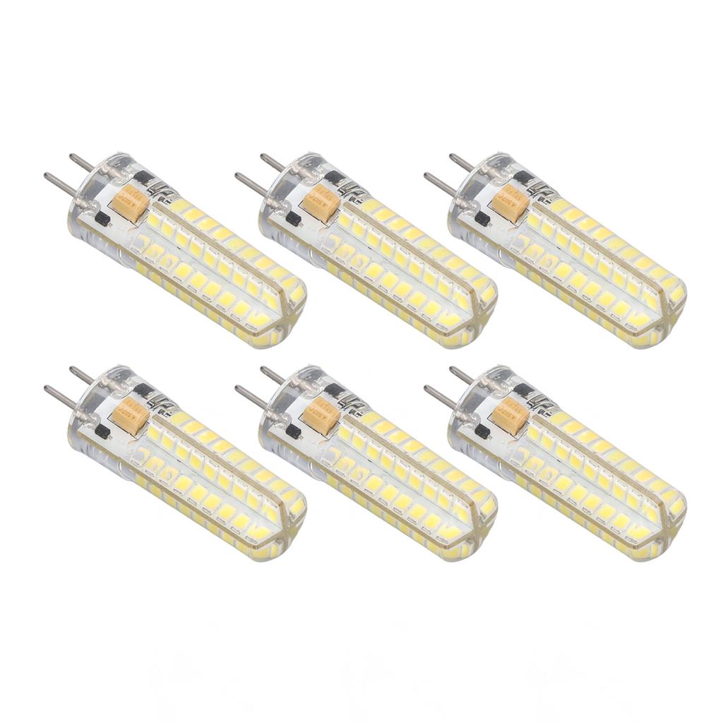 6Pcs GY6.35 LED Bulb 7W AC DC12V 700lm 72 LEDs 360 Degree LED Corn Light Bulb for Pendant Lamps