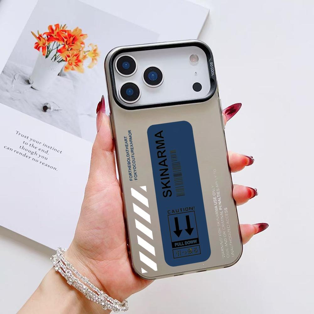 Модный уличный чехол для телефона S-Skinarma для iPhone 17 16 15 14 13 12 11 Pro Max Air Матовый Лазерный Аврора Ударопрочный Funda