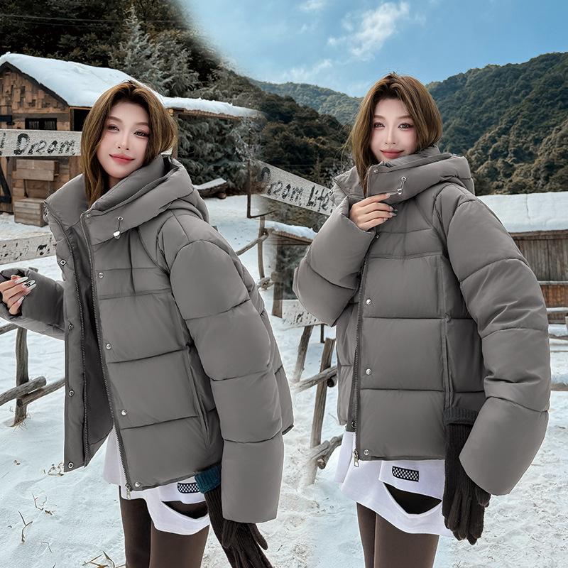 Women’s Short Hooded Windproof Thicken Warm Winter Jacket Outerwear