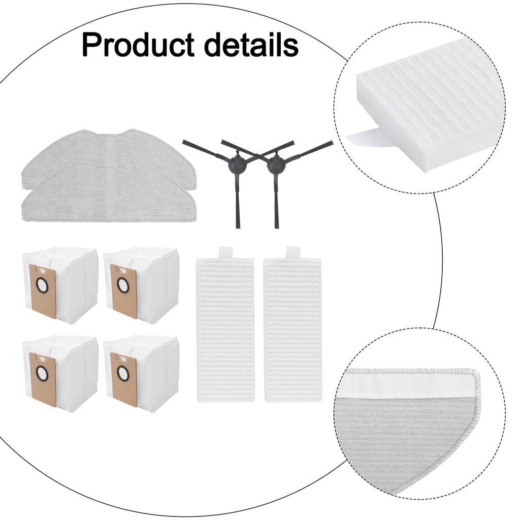 Complete Cleaning Set for Tapo RV30 Max Plus RV20 Max Plus Side Brushes