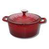Cherry Red Enameled Cast Iron Casserole Dish 26 Cm 4.5 L Ref. 3062626