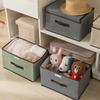1pc Multipurpose Storage Box with Lid for Wardrobe,Clothes, Books, Cosmetics, Toys Non-woven Dustproof Storage Box