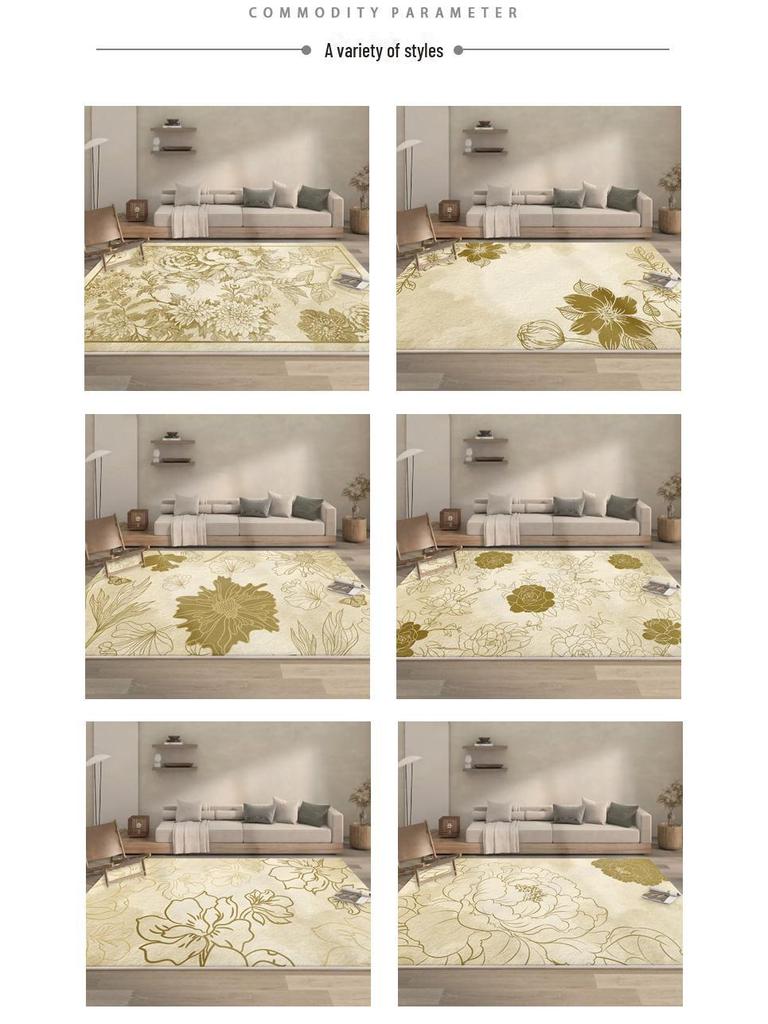 Luxurious Cotton and Imitation Cashmere Carpet for Living Room, Bedroom, and Sofa Area