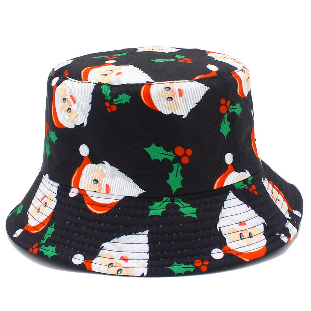 Santa Claus Snowman & Snowflake Christmas Bucket Hat - Cute, Versatile Fisherman Style