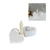 Heart Candlestick Mold 3D Candle Holder Silicone Mold for Making Candle Holder Ornament, Epoxy Resin Silicone Molds