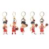 Mprocen Slam Dunk Keychains, Set of 5, Featuring Kaede Rukawa, Hisashi Mitsui, Ryota Miyagi, Takenori Akagi, and Hanamichi Sakuragi. Cute Keychain Pen