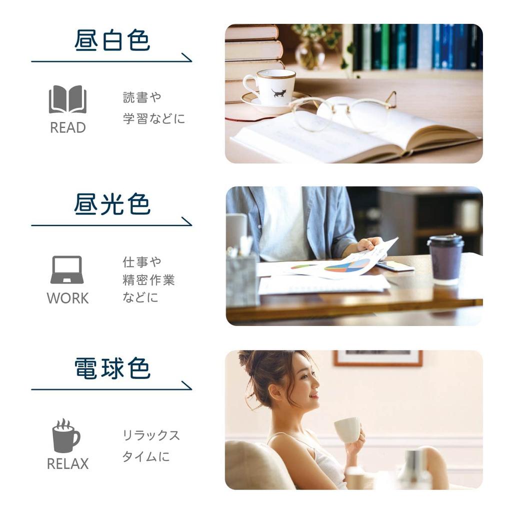 Ohm Electric LED Desk Light Dimmable Color with Timer Function Desk Stand Lamp OHM White ODS-LDC6K-W 06-1850