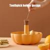 Dustproof Pumpkin Snack Holder Double Layer Divided Serving Tray with Lid Candy Snack Tray  Travel