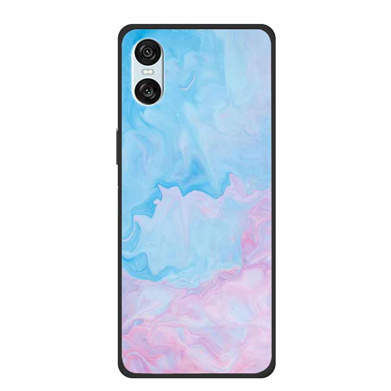Чехол для Sony Xperia 10 VI 5G Мраморный ТПУ Мягкий Силиконовый Задняя Крышка Для Sony Xperia 10VI Чехлы для Телефона Защитный Мика Окрашенный Capa