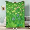 David HoCKney Art Prints Throw Lightweight 240g Flannel Blanket Soft Skin-friendly for Summer Cooling