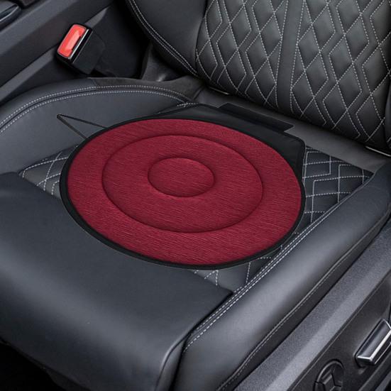 Подушка для сиденья с поворотом на 360 градусов, износостойкая, дышащая ткань, нескользящая, круглая, вращающаяся, подушка для автомобильного сиденья