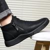 Men Shoes Genuine Leather 100% Wool Lining Winter Super Keep Warm Outdoor Ankle Boots Snow Boots Men's Chelsea Shoe Casual Shoes