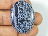 100% натуральный снежинка обсидиан овальный кабошон россыпью драгоценный камень 29X40X07MM SK-1922