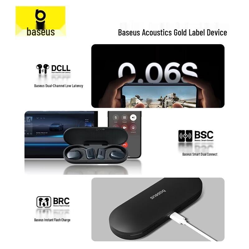 Baseus Беспроводные наушники-вкладыши с открытым ухом AirGo AG20