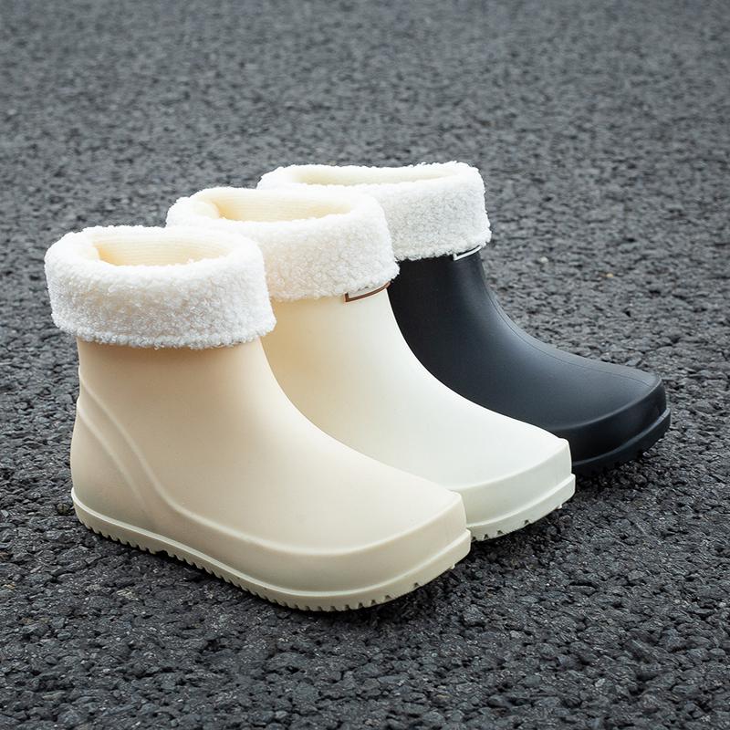 Женские высококачественные резиновые ботильоны, водонепроницаемые, дышащие, для лета и осени, с круглым носком из ПВХ