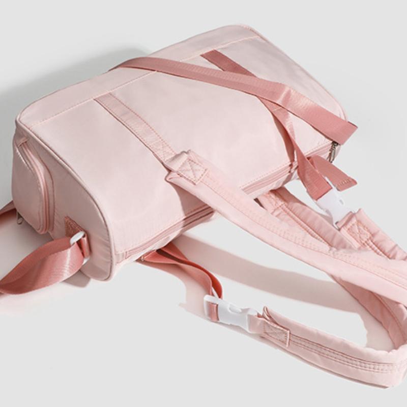 Повседневные розовые нейлоновые водонепроницаемые женские сумки-тоут, дорожные сумки ручной клади, сумка для спортзала и йоги для спорта, большая вместимость для хранения, багажная сумка, сумочка